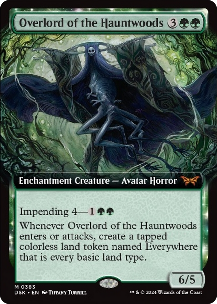 Overlord of the Hauntwoods (Extended Art) [Duskmourn: House of Horror] | Golgari Games