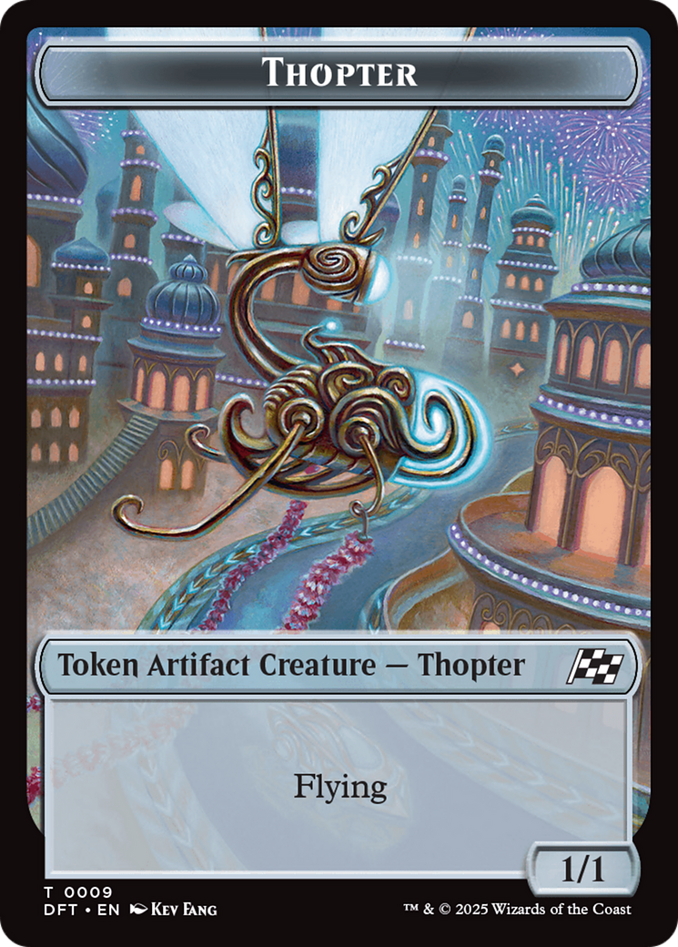 Servo // Thopter (0009) Double-Sided Token [Aetherdrift Tokens] | Local Legends