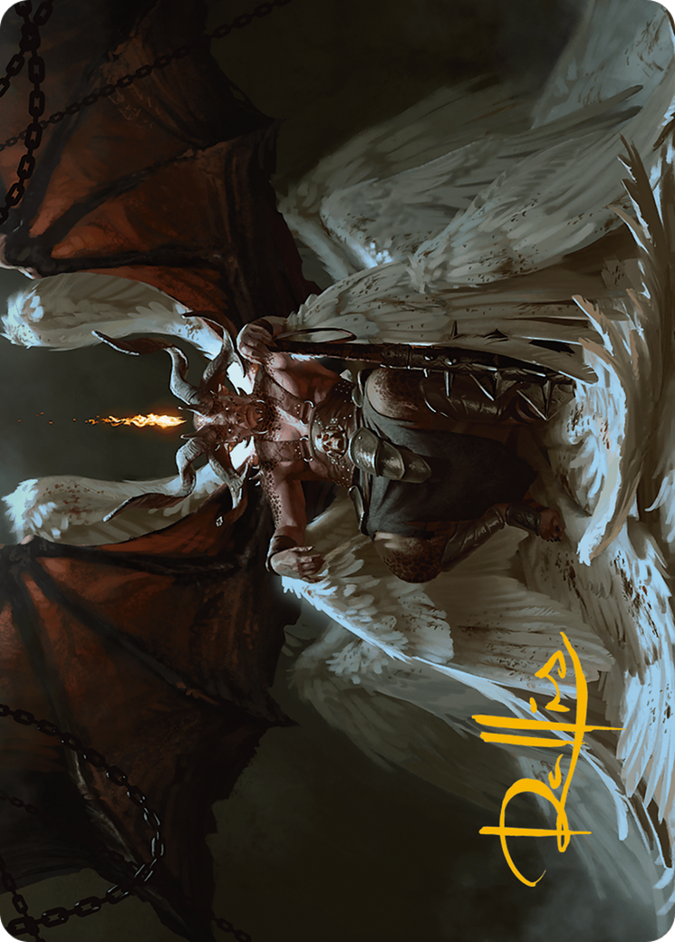 Shilgengar, Sire of Famine Art Card (Gold-Stamped Signature) [Modern Horizons 3 Art Series] | Local Legends