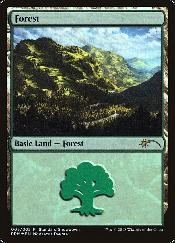 Forest (Alayna Danner) [Standard Showdown Promos] | Golgari Games