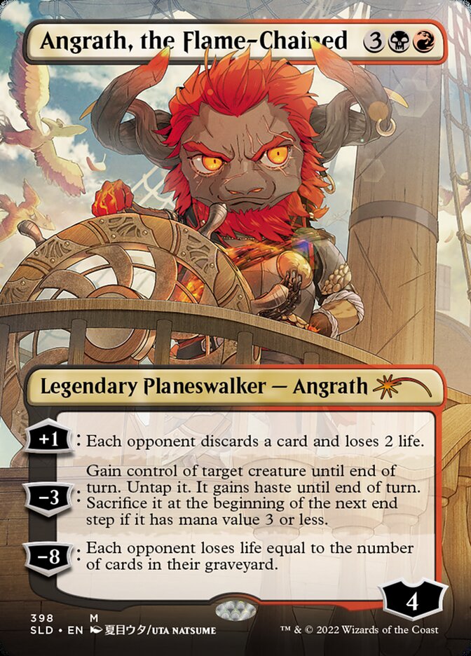 Angrath, the Flame-Chained (Borderless) [Secret Lair Drop Series] | Golgari Games