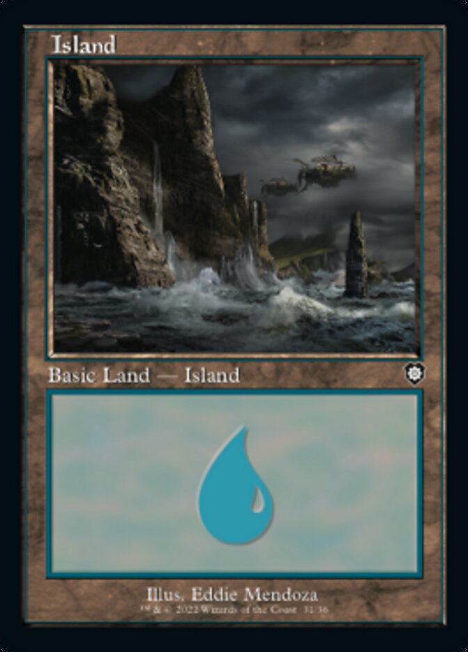 Island (031) (Retro) [The Brothers' War Commander] | Local Legends