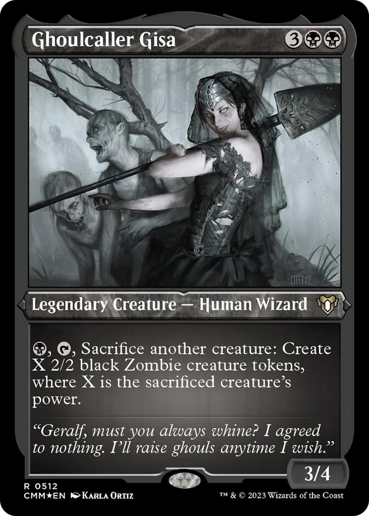 Ghoulcaller Gisa (Foil Etched) [Commander Masters] | Local Legends