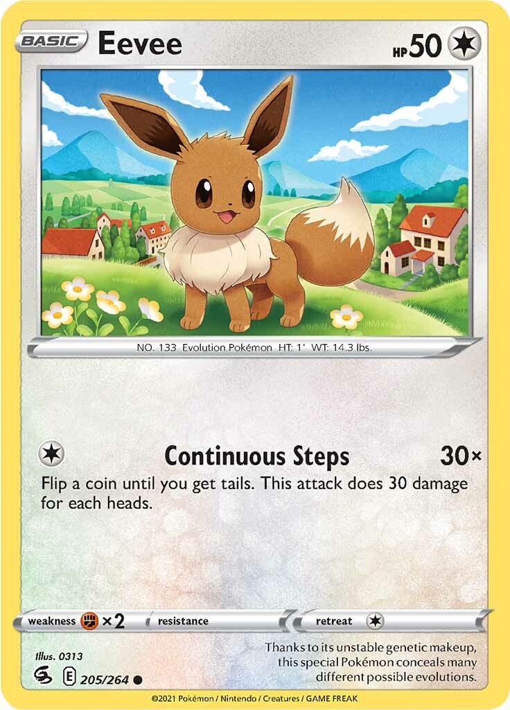 Eevee (205/264) [Sword & Shield: Fusion Strike] | Golgari Games