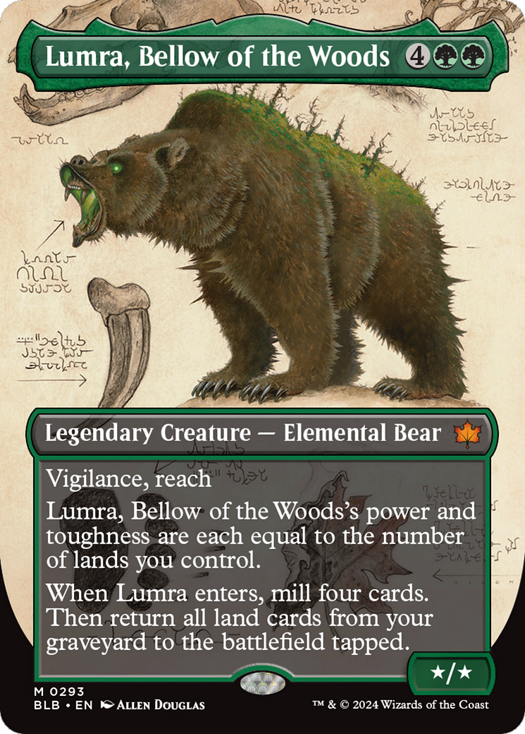 Lumra, Bellow of the Woods (Borderless) (0293) [Bloomburrow] | Golgari Games