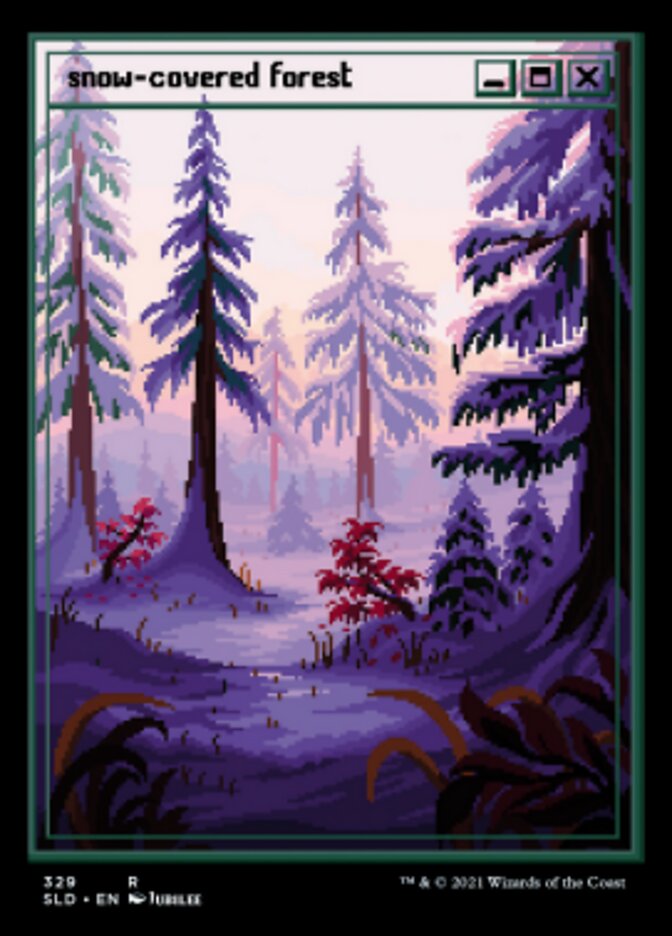 Snow-Covered Forest (Foil Etched) [Secret Lair Drop Series] | Golgari Games