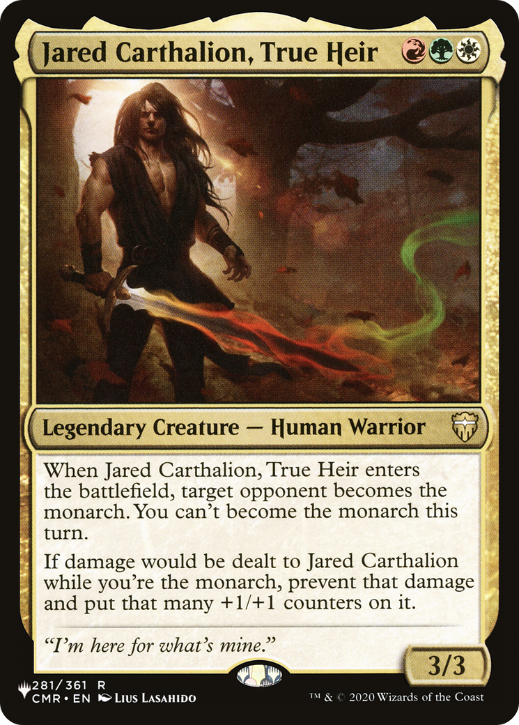 Jared Carthalion, True Heir [The List] | Local Legends