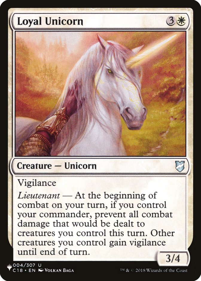 Loyal Unicorn [The List] | Golgari Games