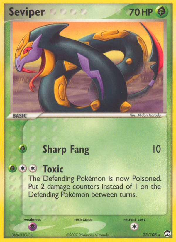 Seviper (23/108) [EX: Power Keepers] | Local Legends
