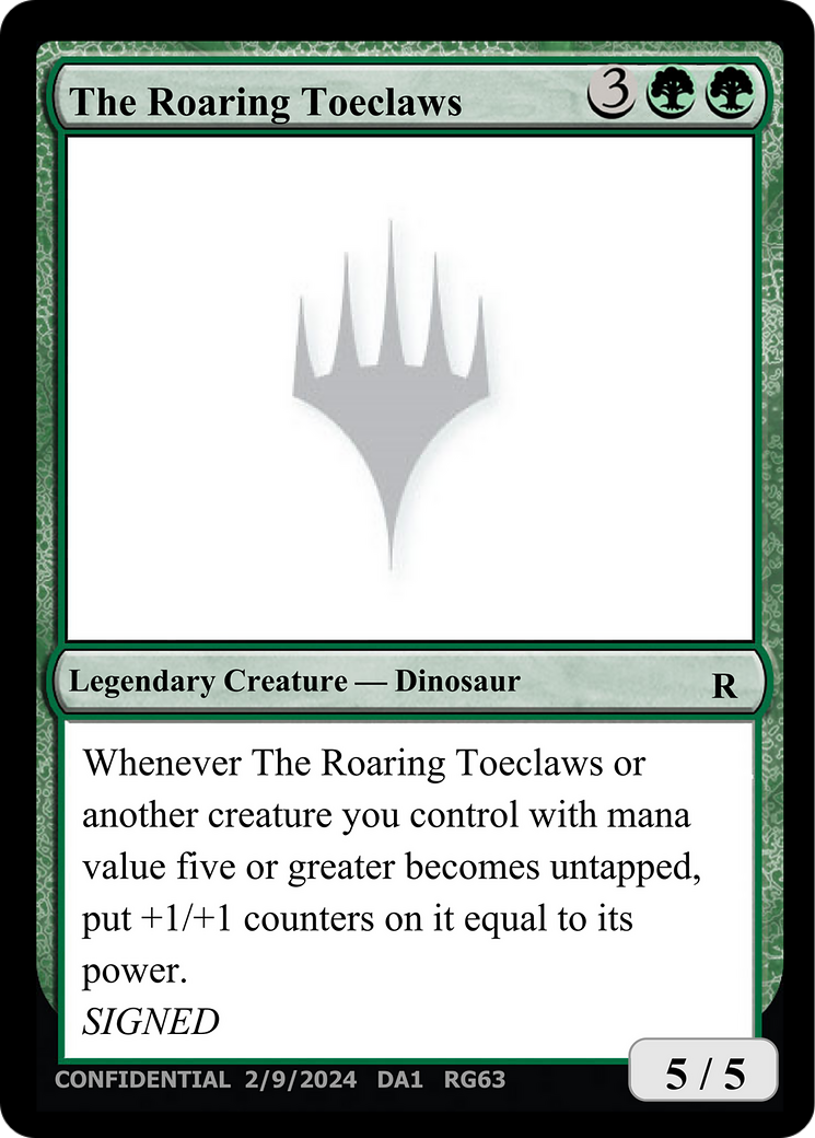 The Roaring Toeclaws [Unknown Event] | Local Legends