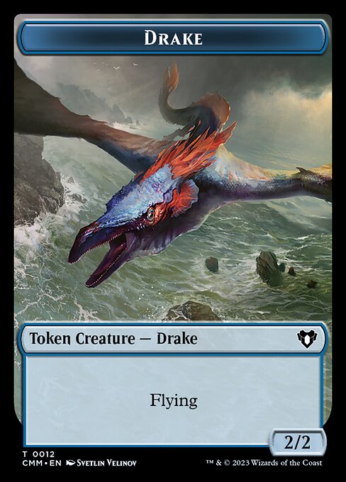 Human Soldier // Drake Double-Sided Token [Commander Masters Tokens] | Local Legends