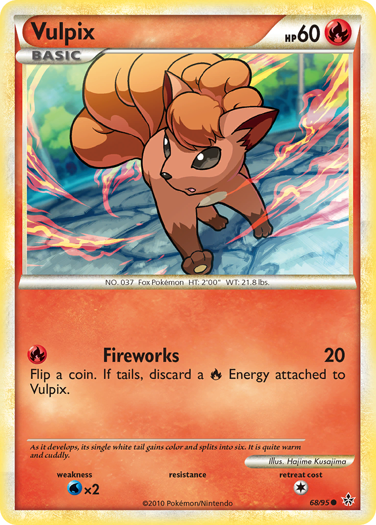 Vulpix (68/95) [HeartGold & SoulSilver: Unleashed] | Golgari Games