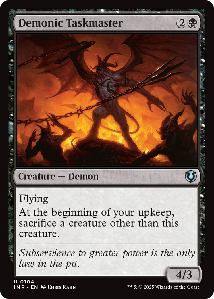 Demonic Taskmaster [Innistrad Remastered] | Local Legends