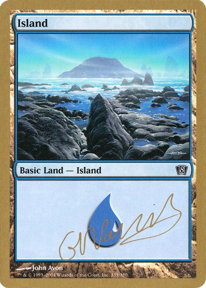 Island (gn335) (Gabriel Nassif) [World Championship Decks 2004] | Golgari Games