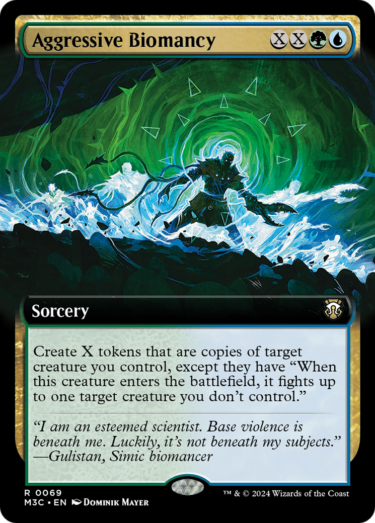 Aggressive Biomancy (Extended Art) (Ripple Foil) [Modern Horizons 3 Commander] | Local Legends