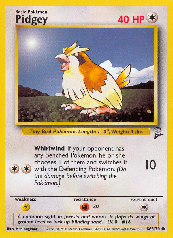 Pidgey (86/130) [Base Set 2] | Local Legends