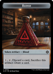 Mercenary // Blood Double-Sided Token [Outlaws of Thunder Junction Tokens] | Local Legends