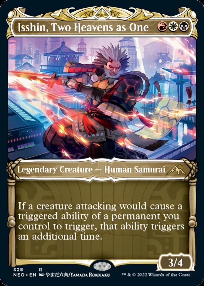 Isshin, Two Heavens as One (Showcase Samurai) [Kamigawa: Neon Dynasty] | Golgari Games