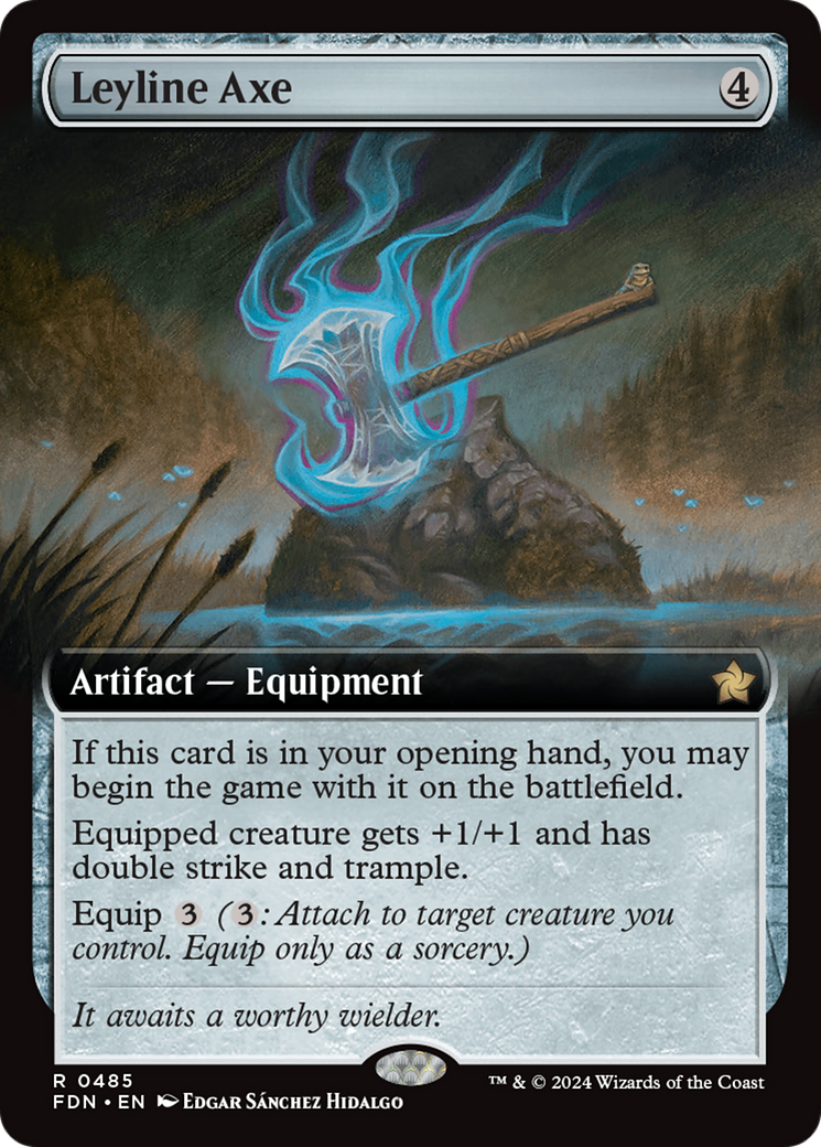Leyline Axe (Extended Art) [Foundations] | Local Legends