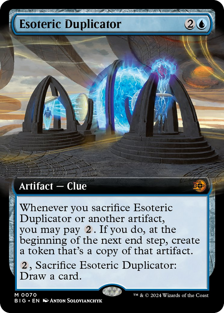 Esoteric Duplicator (Extended Art) [Outlaws of Thunder Junction: The Big Score] | Local Legends