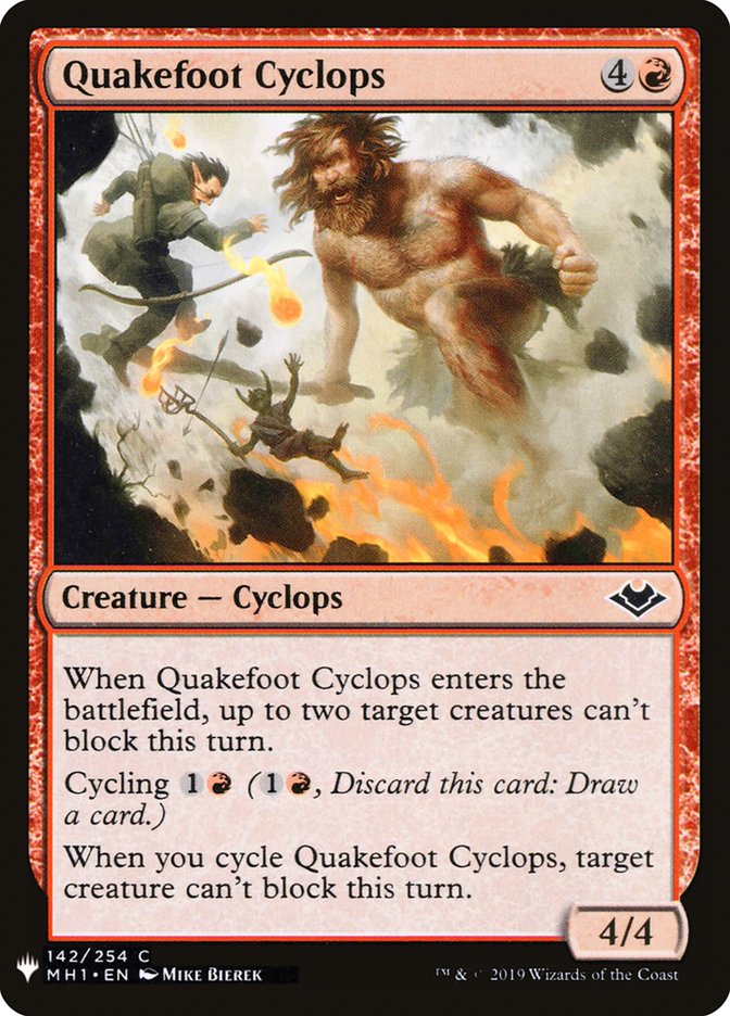 Quakefoot Cyclops [Mystery Booster] | Local Legends