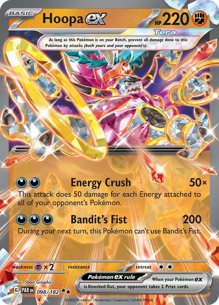 Hoopa ex (098/182) [Scarlet & Violet: Paradox Rift] | Golgari Games