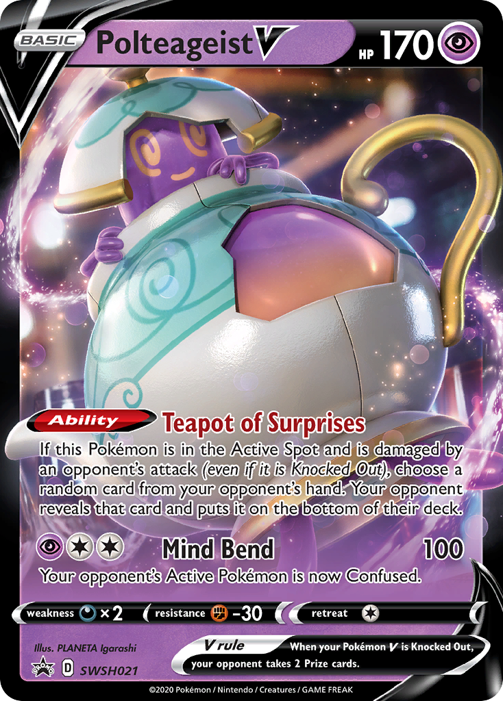 Polteageist V (SWSH021) (Jumbo Card) [Sword & Shield: Black Star Promos] | Local Legends
