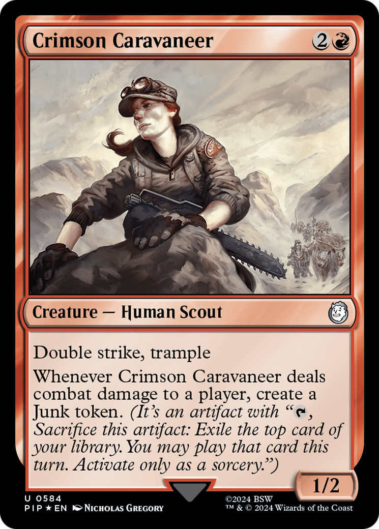 Crimson Caravaneer (Surge Foil) [Fallout] | Local Legends