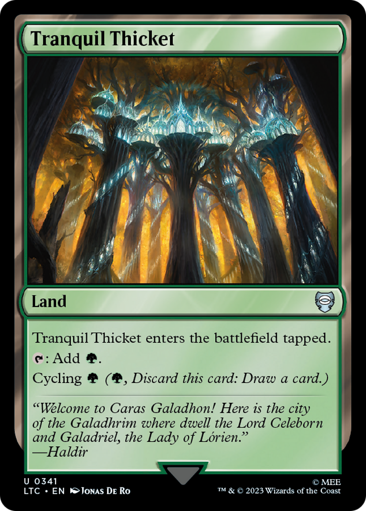 Tranquil Thicket [The Lord of the Rings: Tales of Middle-Earth Commander] | Golgari Games