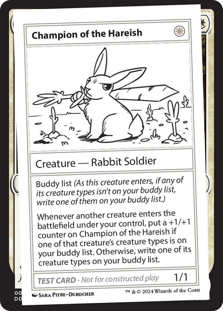 Champion of the Hareish [Mystery Booster 2 Playtest Cards] | Local Legends
