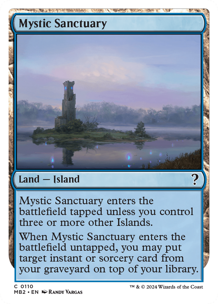 Mystic Sanctuary (White Border) [Mystery Booster 2] | Golgari Games