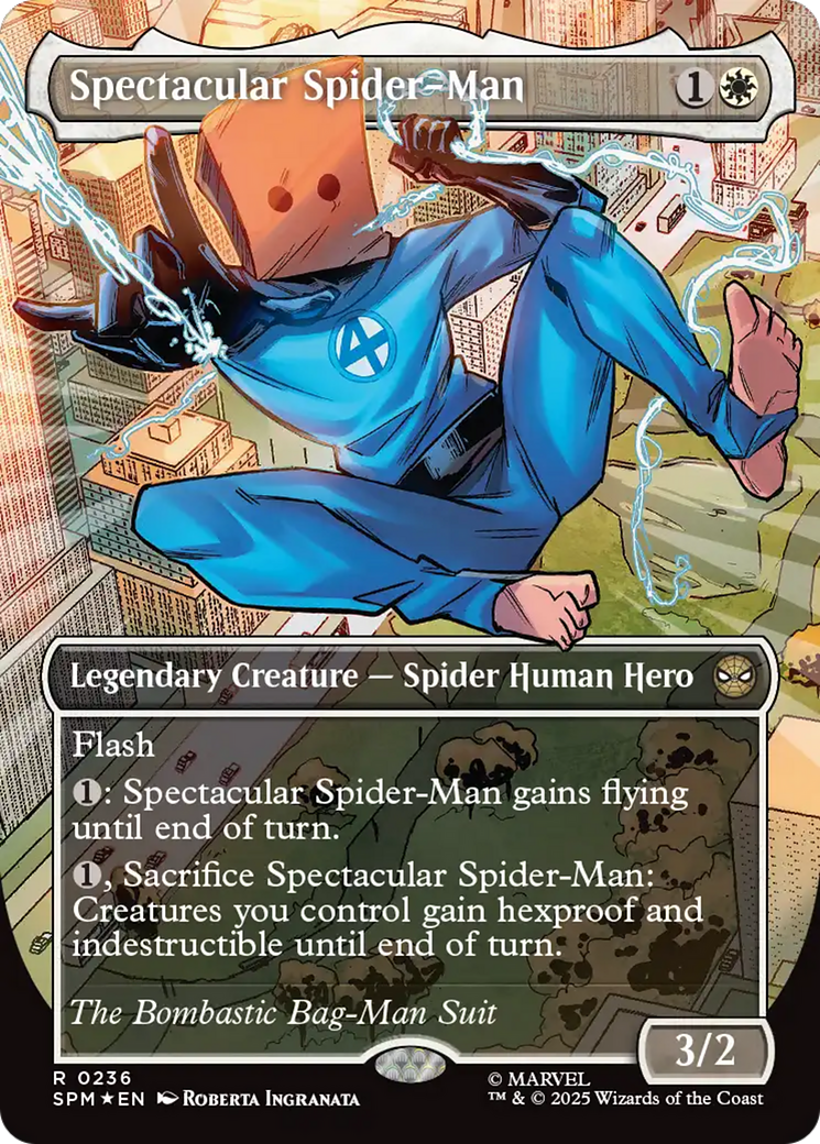 Spectacular Spider-Man (0236) (Borderless) (Textured Foil) [Marvel's Spider-Man] | Local Legends