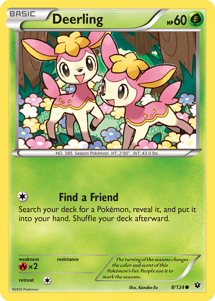 Deerling (8/124) [XY: Fates Collide] | Local Legends