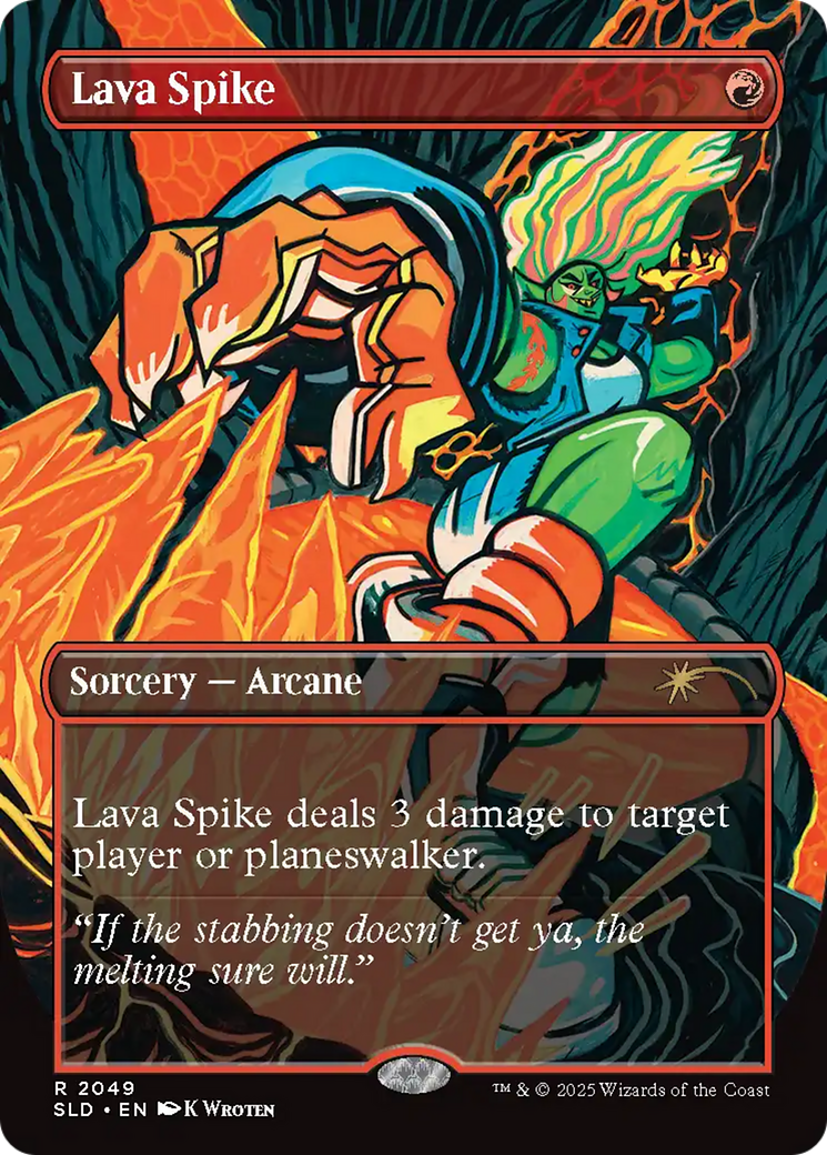 Lava Spike (2049) (Rainbow Foil) [Secret Lair Drop Series] | Local Legends