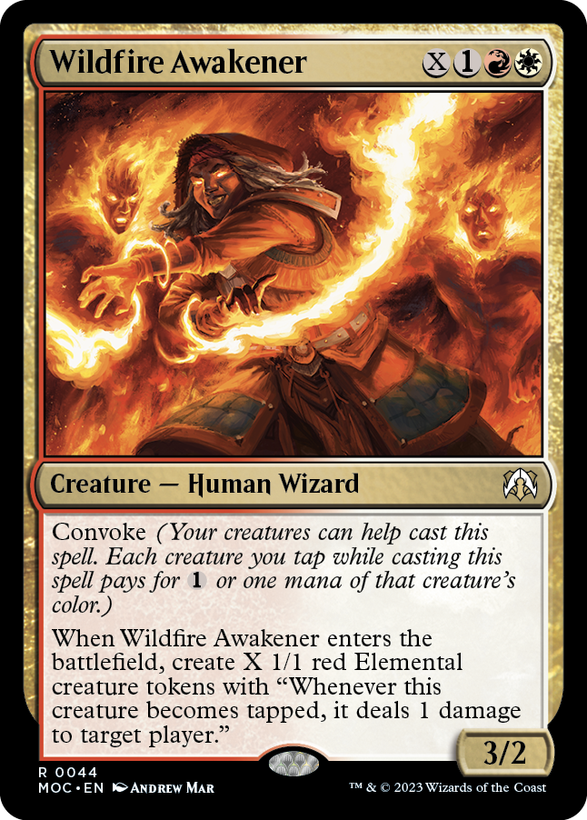 Wildfire Awakener [March of the Machine Commander] | Golgari Games