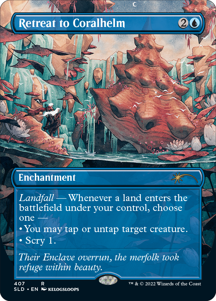 Retreat to Coralhelm (Borderless) [Secret Lair Drop Series] | Local Legends