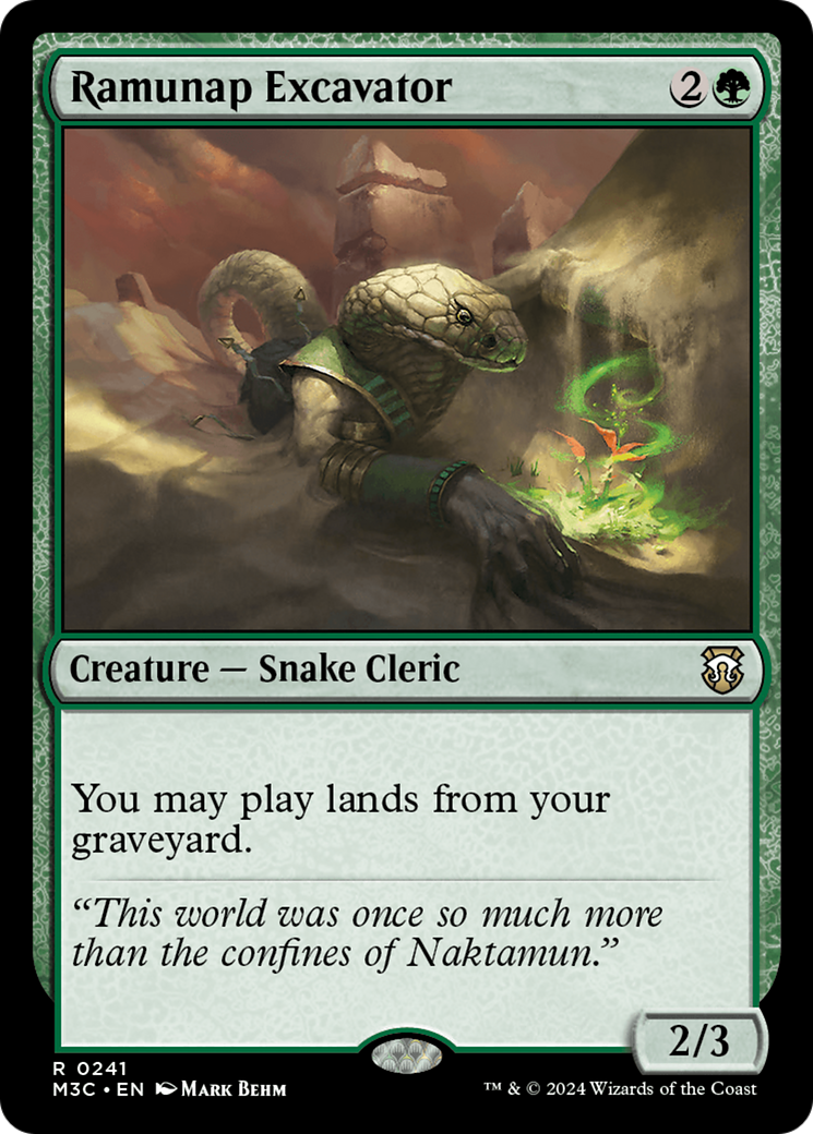 Ramunap Excavator (Ripple Foil) [Modern Horizons 3 Commander] | Local Legends