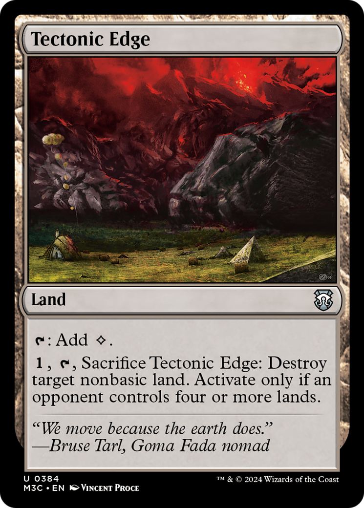 Tectonic Edge (Ripple Foil) [Modern Horizons 3 Commander] | Local Legends