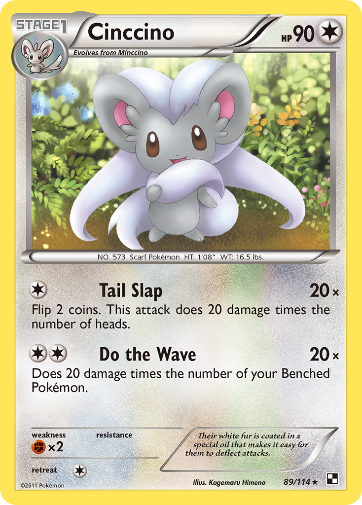 Cinccino (89/114) [Black & White: Base Set] | Local Legends