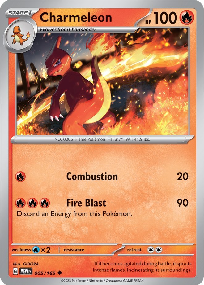 Charmeleon (005/165) [Scarlet & Violet: 151] | Golgari Games