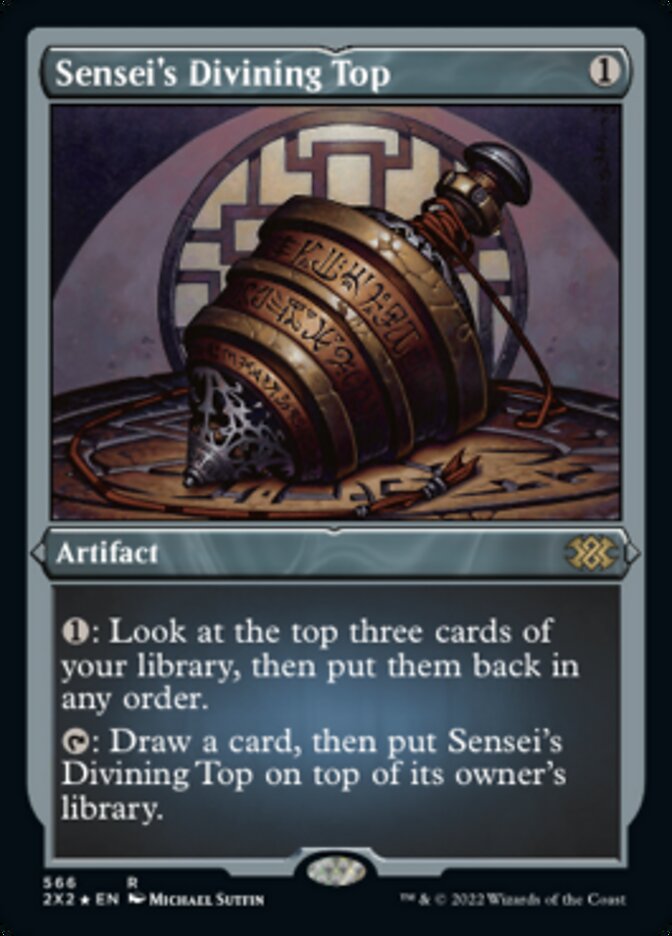 Sensei's Divining Top (Foil Etched) [Double Masters 2022] | Local Legends