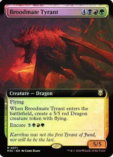 Broodmate Tyrant (Extended Art) (Ripple Foil) [Modern Horizons 3 Commander] | Local Legends