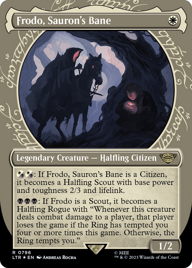 Frodo, Sauron's Bane (Showcase) (Surge Foil) [The Lord of the Rings: Tales of Middle-Earth] | Local Legends