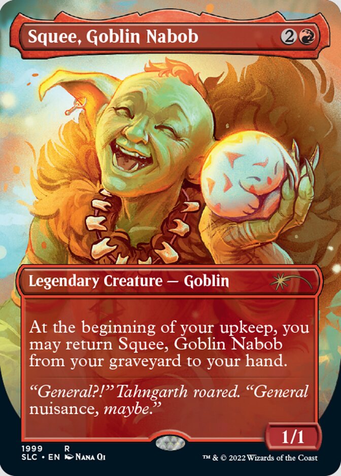 Squee, Goblin Nabob (Borderless) [Secret Lair Countdown Kit] | Local Legends