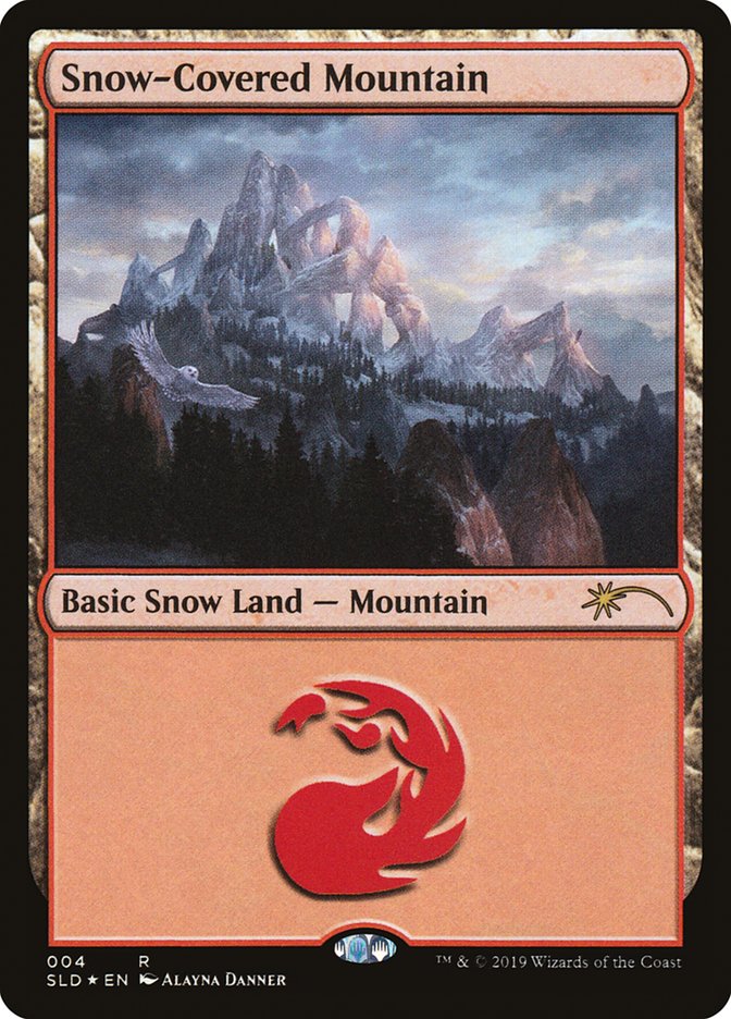 Snow-Covered Mountain (004) [Secret Lair Drop Series] | Golgari Games