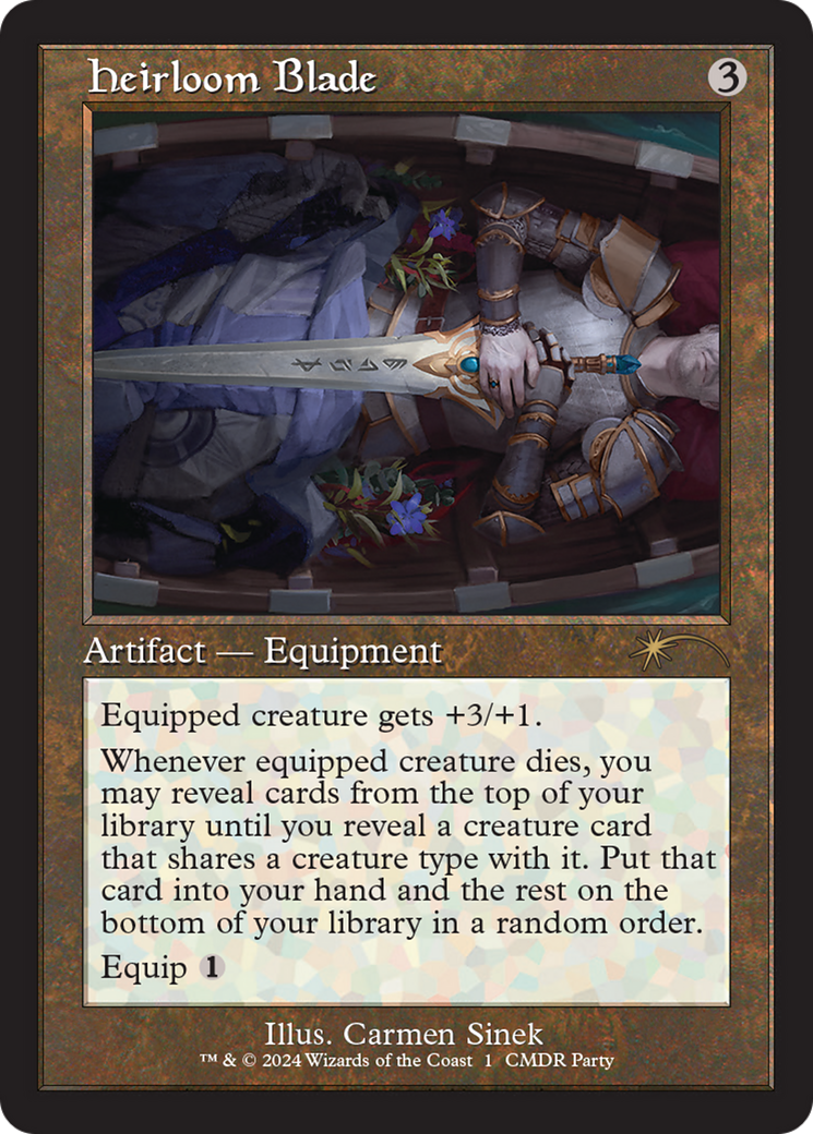 Heirloom Blade (Retro Frame) [Wizards Play Network 2024] | Local Legends