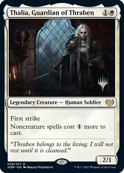 Thalia, Guardian of Thraben (Promo Pack) [Innistrad: Crimson Vow Promos] | Local Legends