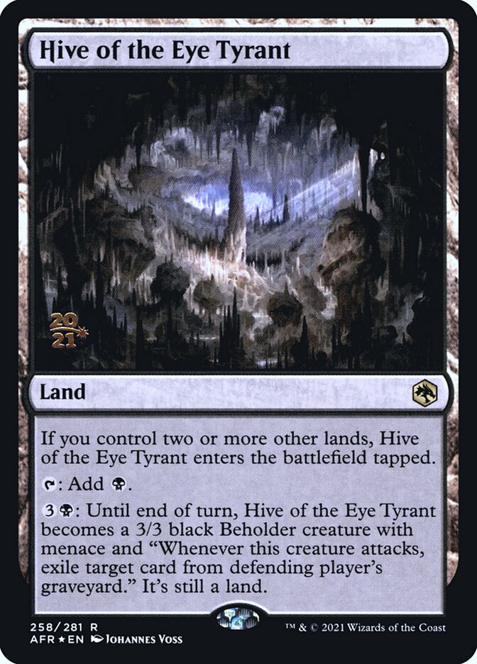 Hive of the Eye Tyrant [Dungeons & Dragons: Adventures in the Forgotten Realms Prerelease Promos] | Local Legends