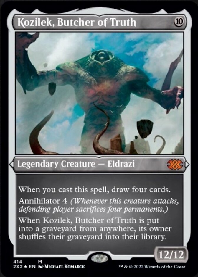 Kozilek, Butcher of Truth (Foil Etched) [Double Masters 2022] | Local Legends