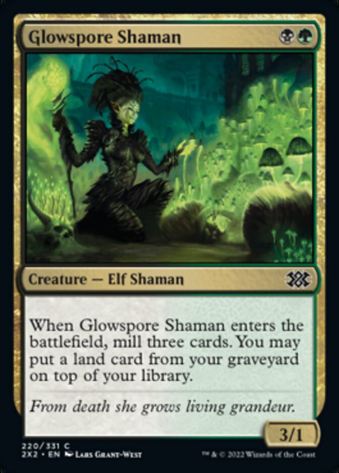 Glowspore Shaman [Double Masters 2022] | Local Legends
